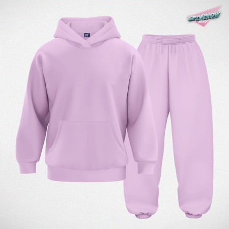 Duks sa kapuljačom oversize i donji deo oversize - ženski