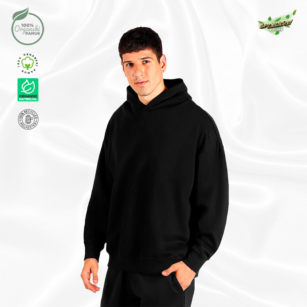 Organic oversized  duks sa kapuljačom
