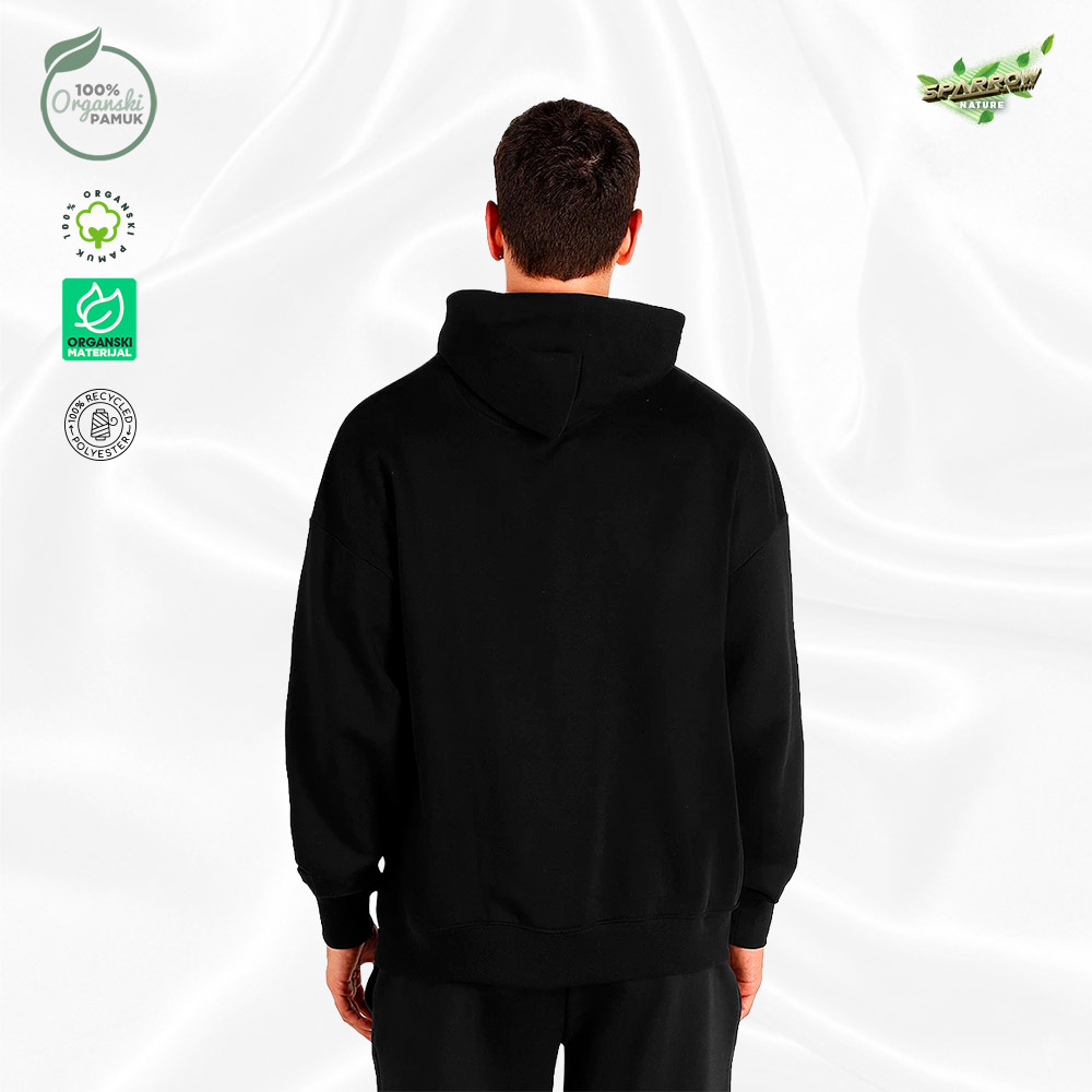 Organic oversized  duks sa kapuljačom