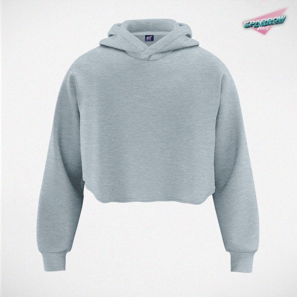 Sparrow Crop Top duks -kapuljača Sparrow Crop Top duks -kapuljača