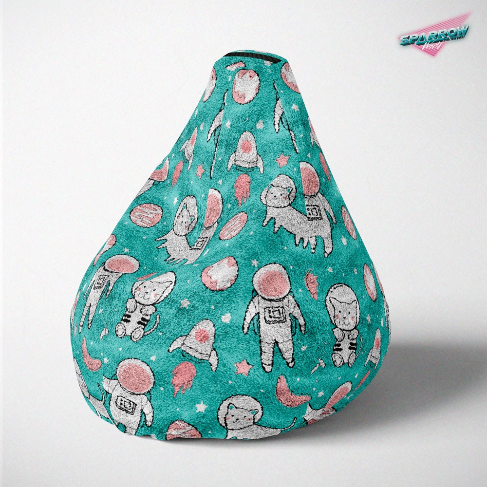 Lazy Bag jumbo - štampani pliš, čupavac