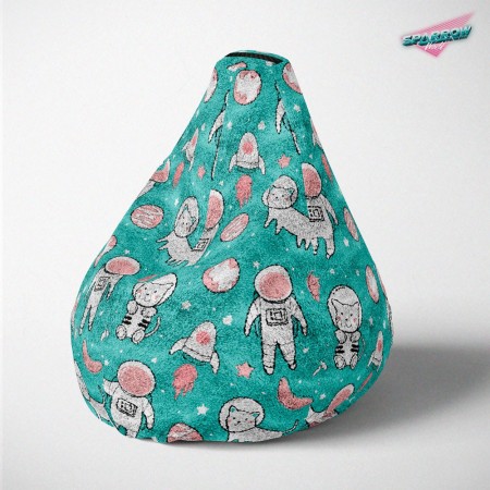 Lazy Bag jumbo - štampani pliš, čupavac