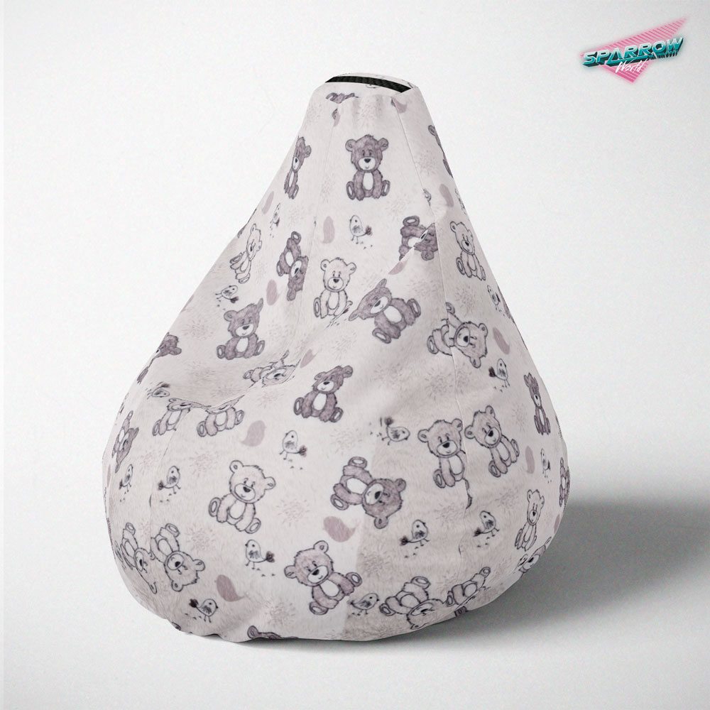 Lazy Bag jumbo - štampani pliš, čupavac