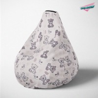 Lazy Bag jumbo - štampani pliš, čupavac
