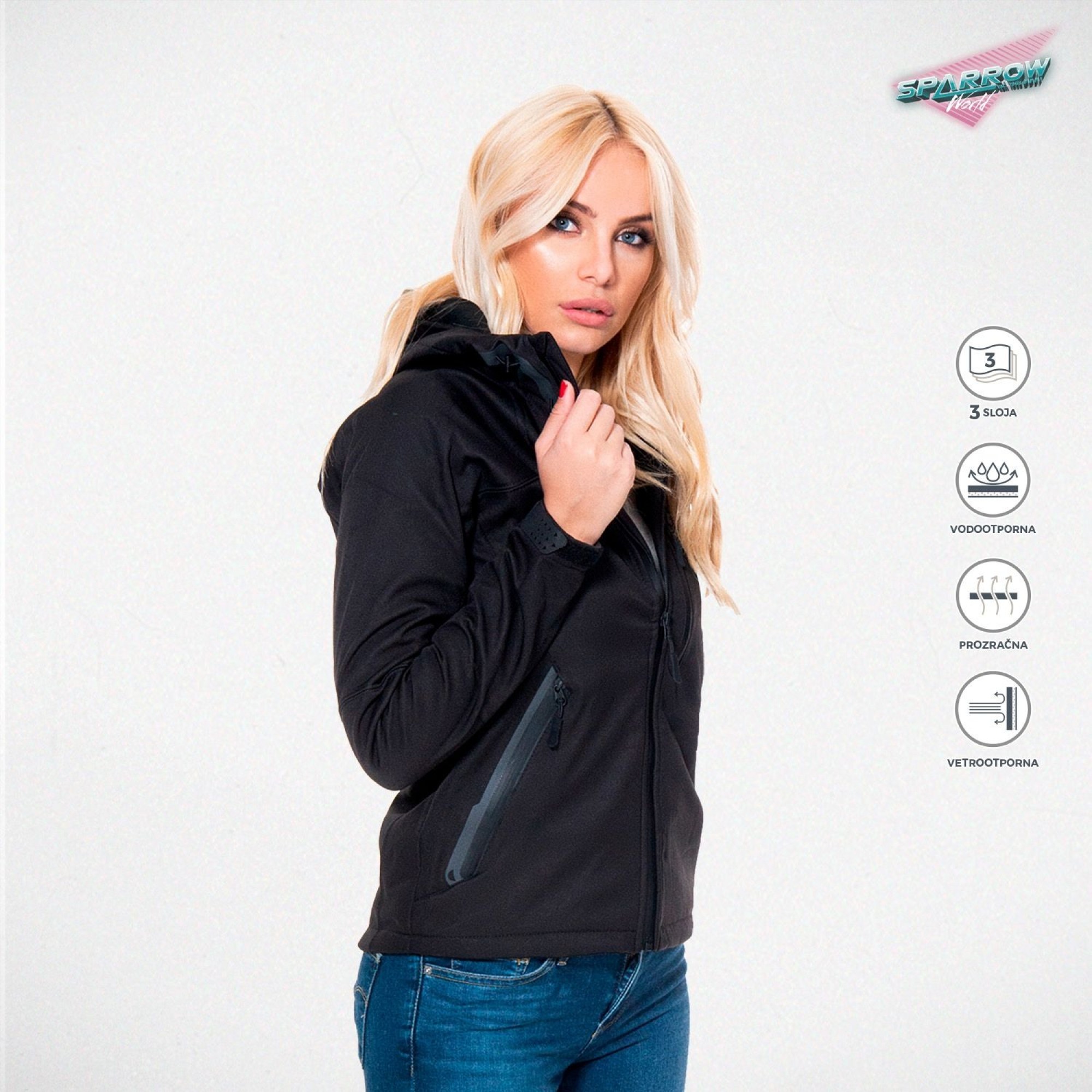 Full Protect Woman Softshell jakna- - Sparrow World