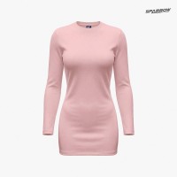 Ženska prolećna haljina dugih rukava uskog kroja