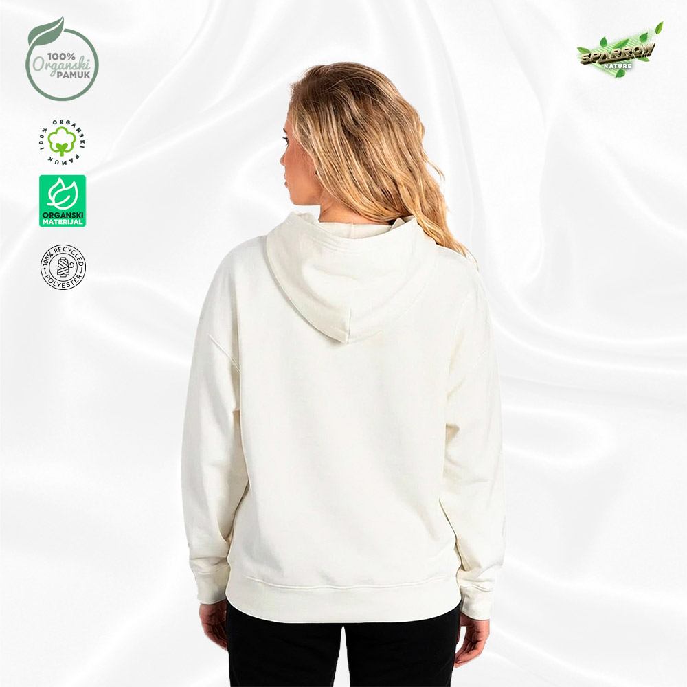 Organic oversized  duks sa kapuljačom