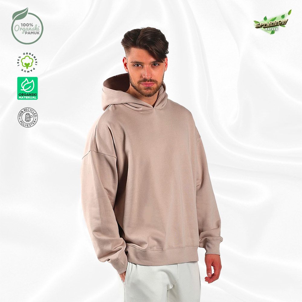 Organic oversized  duks sa kapuljačom