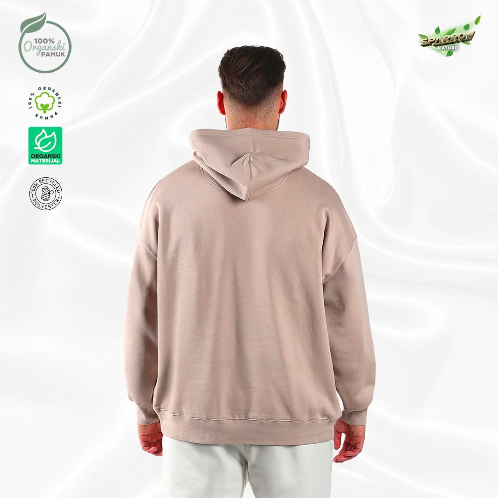 Organic oversized  duks sa kapuljačom