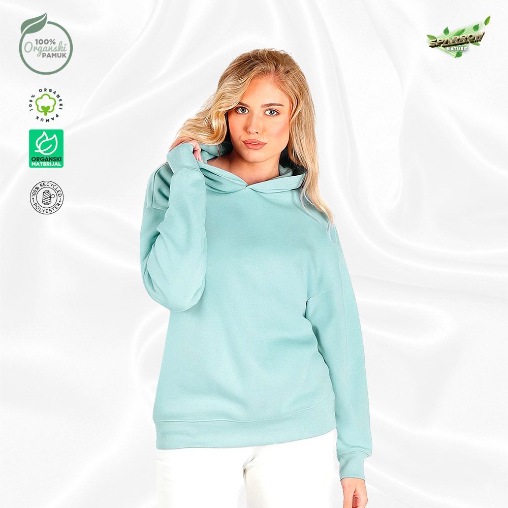 Organic oversized  duks sa kapuljačom