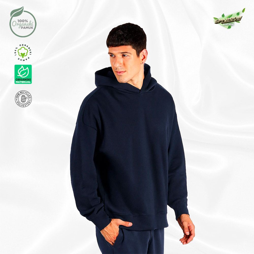 Organic oversized  duks sa kapuljačom