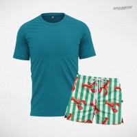 Majica premium i šorc za kupanje dezeniran - muški