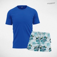 Majica premium i šorc za kupanje dezeniran - muški