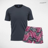 Majica premium i šorc za kupanje dezeniran - muški