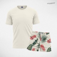 Majica premium i šorc za kupanje dezeniran - muški