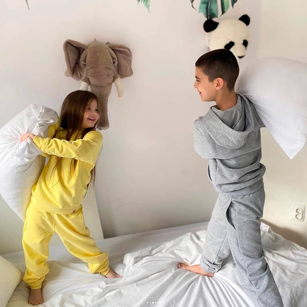 Duksić sa kapuljacom i donji deo trenerke - dečiji