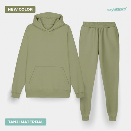 Duks sa kapuljačom i donji deo slim fit - muški ( tanji materijal )