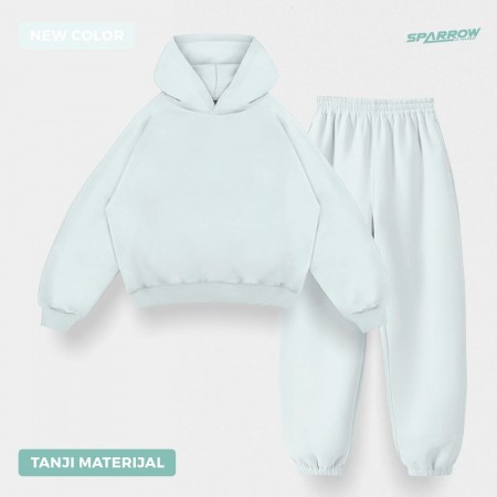 Duks sa kapuljačom oversize i donji deo oversize - ženski ( tanji materijal )