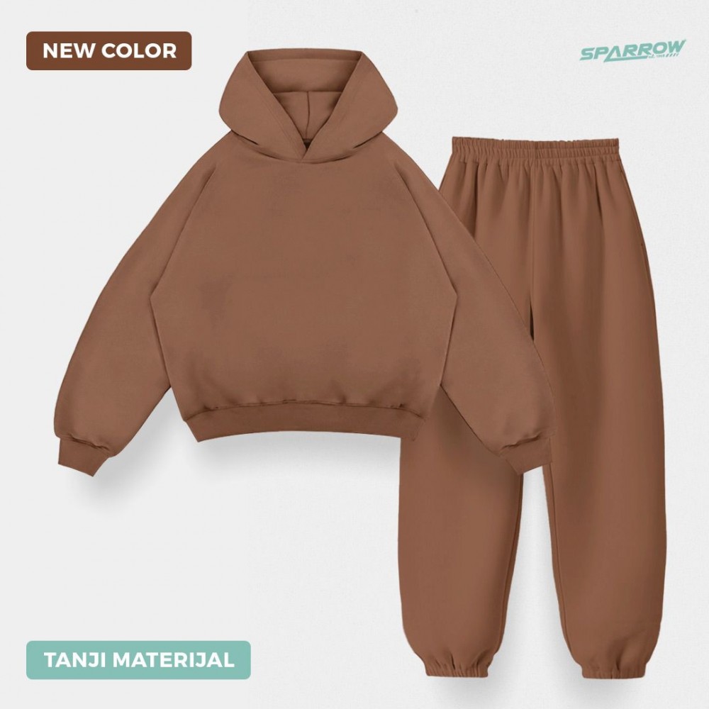 Duks sa kapuljačom oversize i donji deo oversize - muški ( tanji materijal ) Duks sa kapuljačom oversize i donji deo oversize - muški ( tanji materijal )