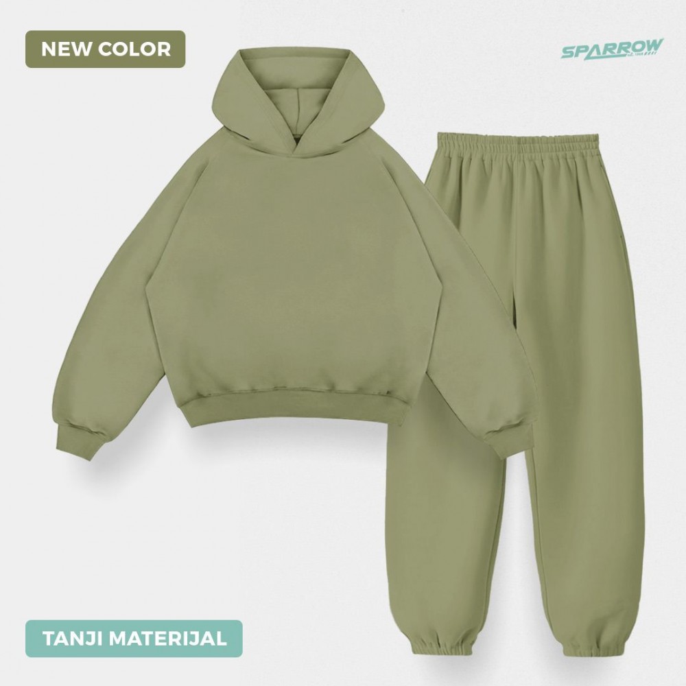 Duks sa kapuljačom oversize i donji deo oversize - muški ( tanji materijal ) Duks sa kapuljačom oversize i donji deo oversize - muški ( tanji materijal )