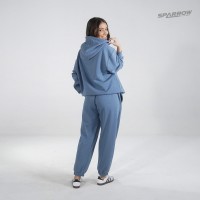 Duks sa kapuljačom oversize i donji deo oversize - ženski ( tanji materijal ) Duks sa kapuljačom oversize i donji deo oversize - ženski ( tanji materijal )