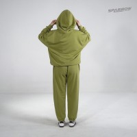 Duks sa kapuljačom oversize i donji deo oversize - ženski ( tanji materijal ) Duks sa kapuljačom oversize i donji deo oversize - ženski ( tanji materijal )