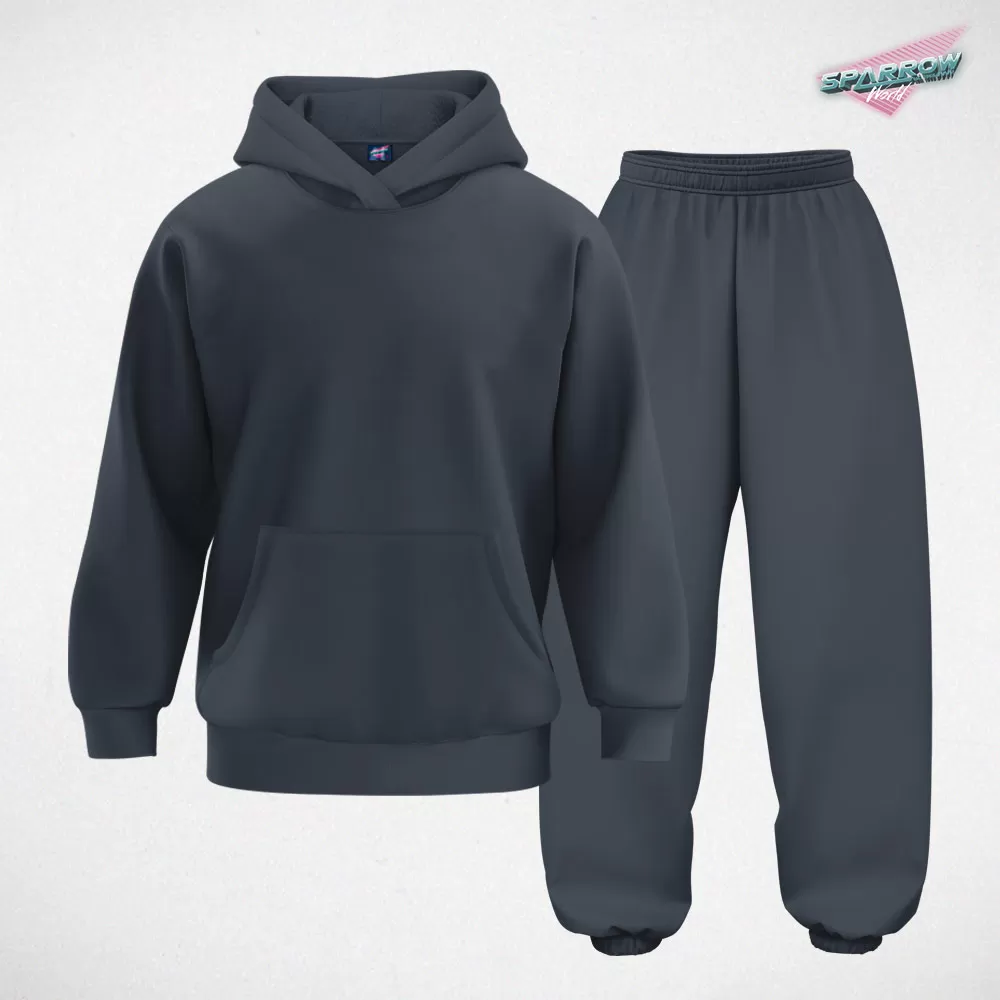 Duks sa kapuljačom oversize i donji deo oversize - muski