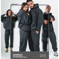 Duks sa kapuljačom oversize i donji deo oversize - muski