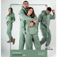 Duks sa kapuljačom oversize i donji deo oversize - muski
