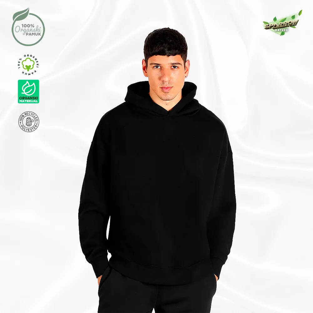 Organic oversized  duks sa kapuljačom