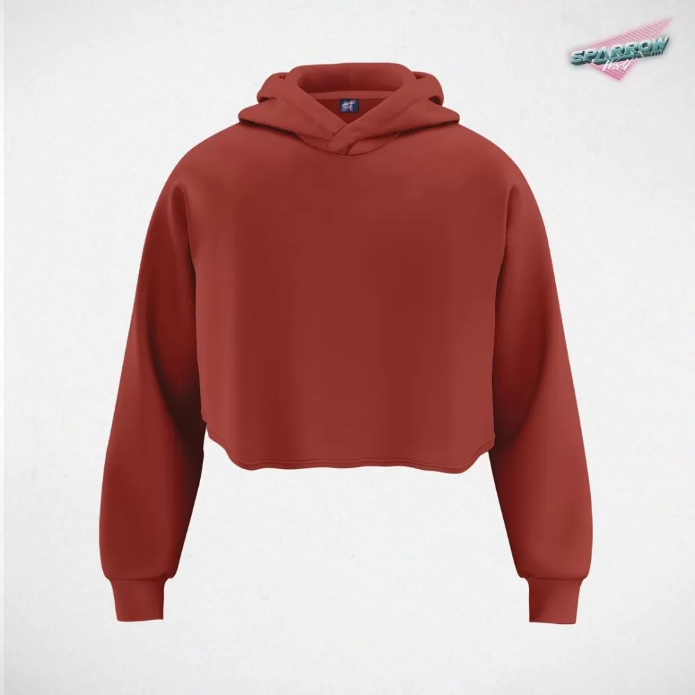 Sparrow Crop Top duks -kapuljača
