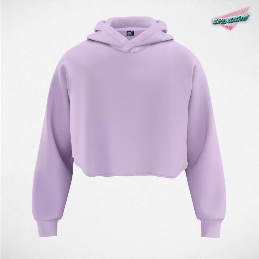 Sparrow Crop Top duks -kapuljača