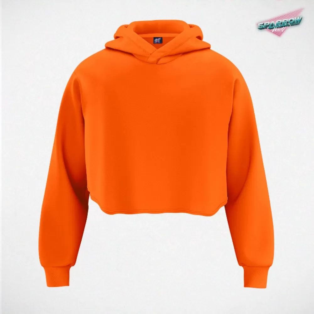 Sparrow Crop Top duks -kapuljača