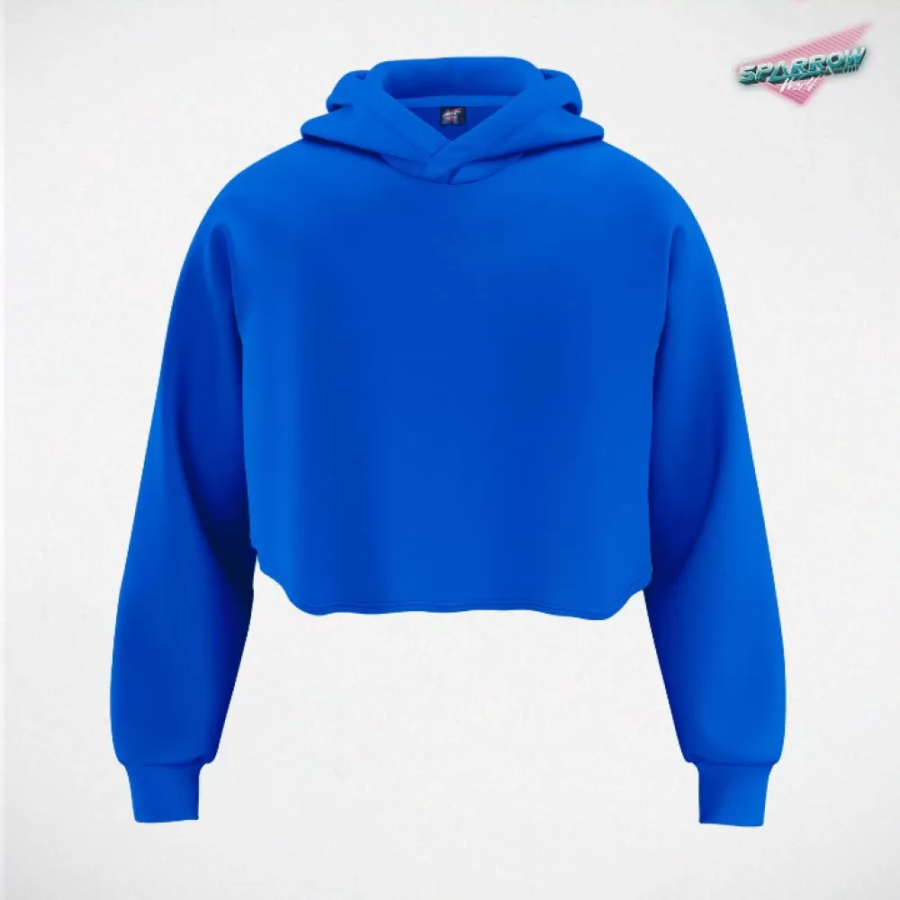 Sparrow Crop Top duks -kapuljača