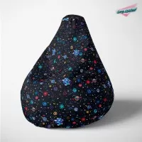 Lazy Bag dečiji - štampani pliš, čupavac