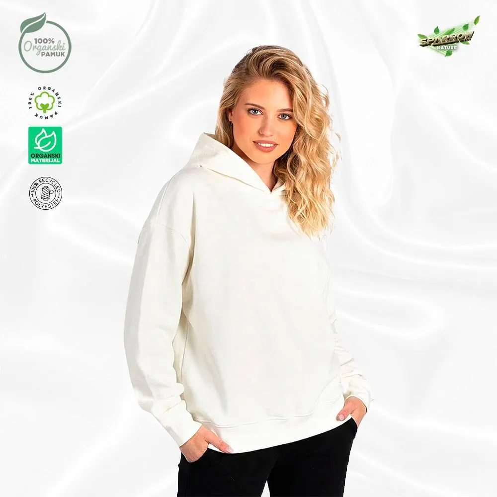Organic oversized  duks sa kapuljačom
