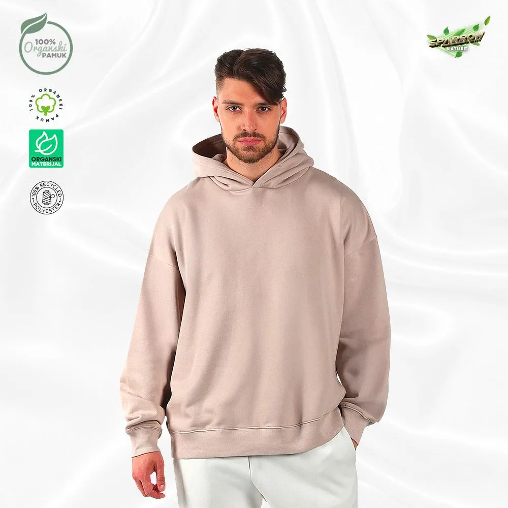 Organic oversized  duks sa kapuljačom