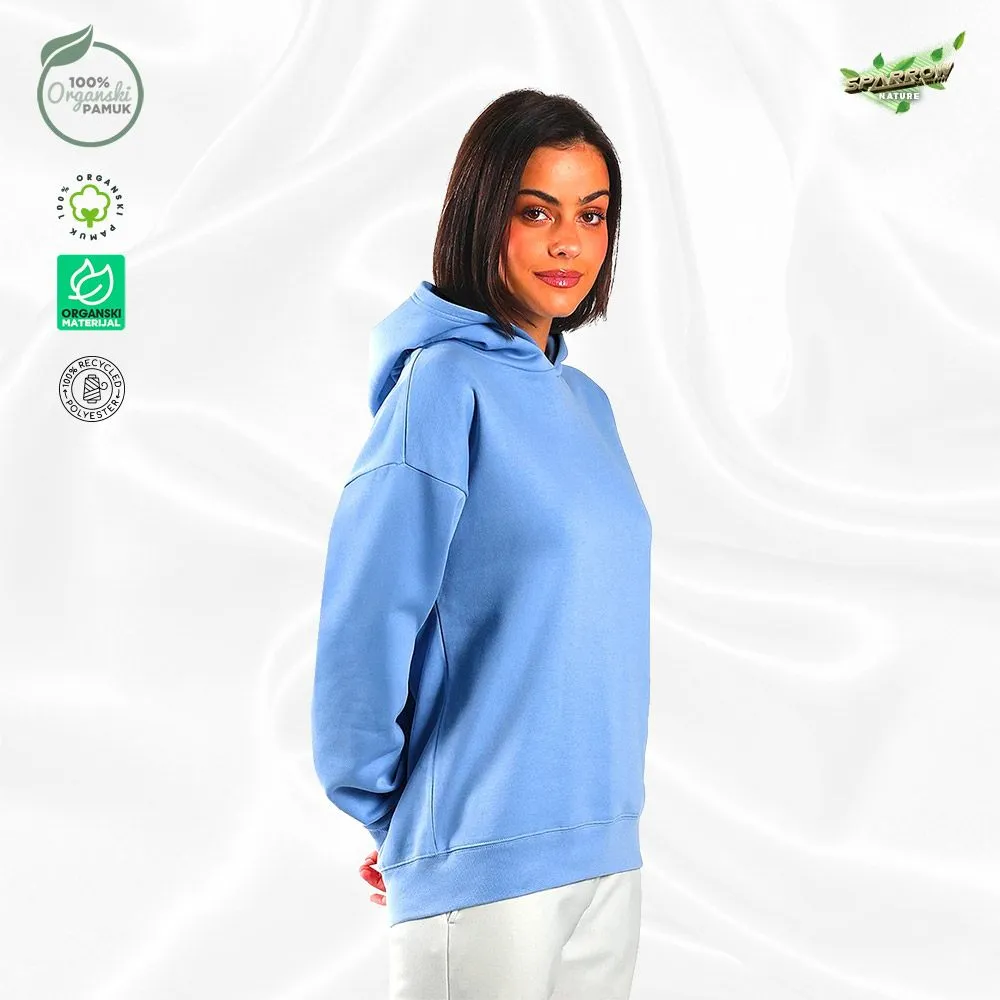 Organic oversized  duks sa kapuljačom