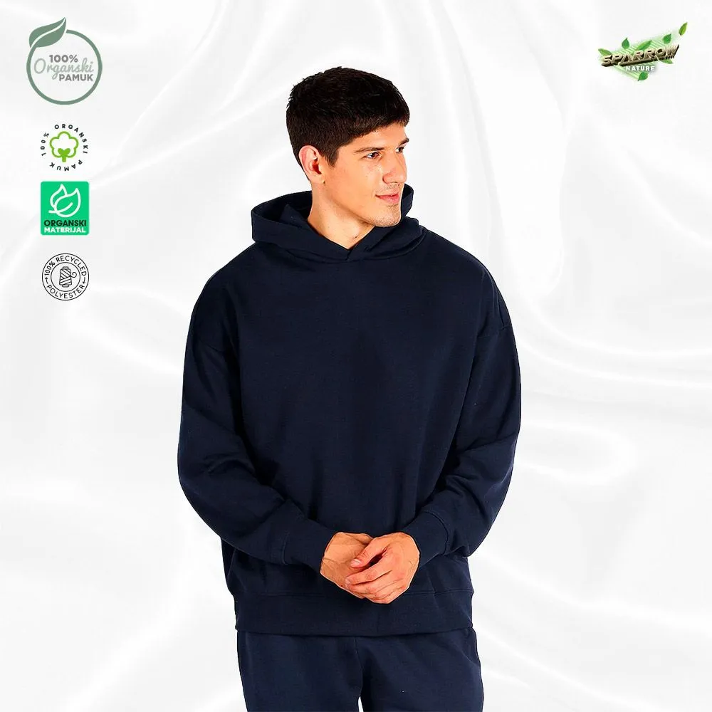 Organic oversized  duks sa kapuljačom