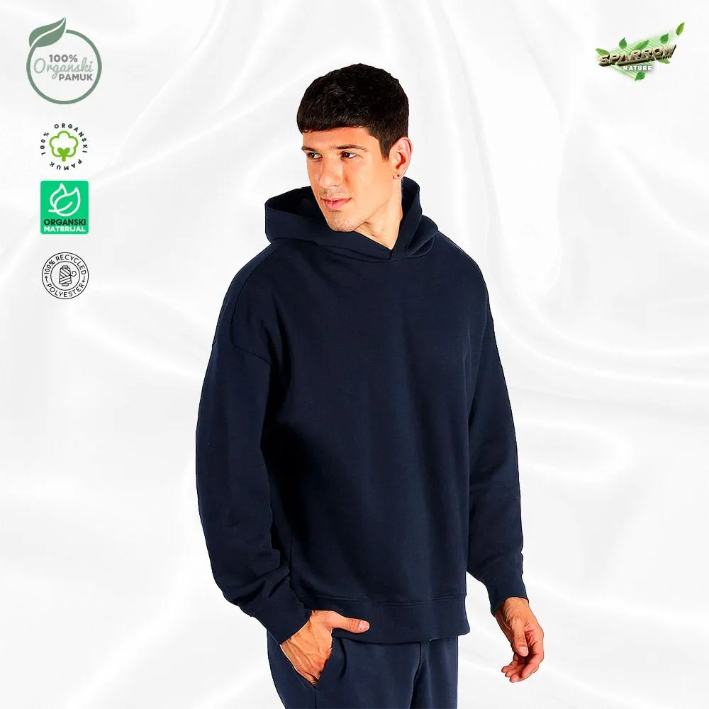 Organic oversized  duks sa kapuljačom