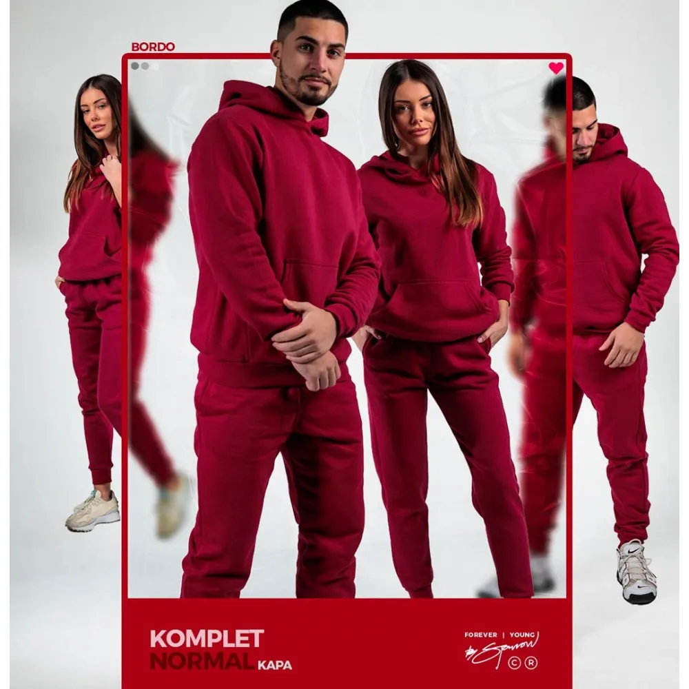 Duks sa kapuljačom i donji deo normal - muški