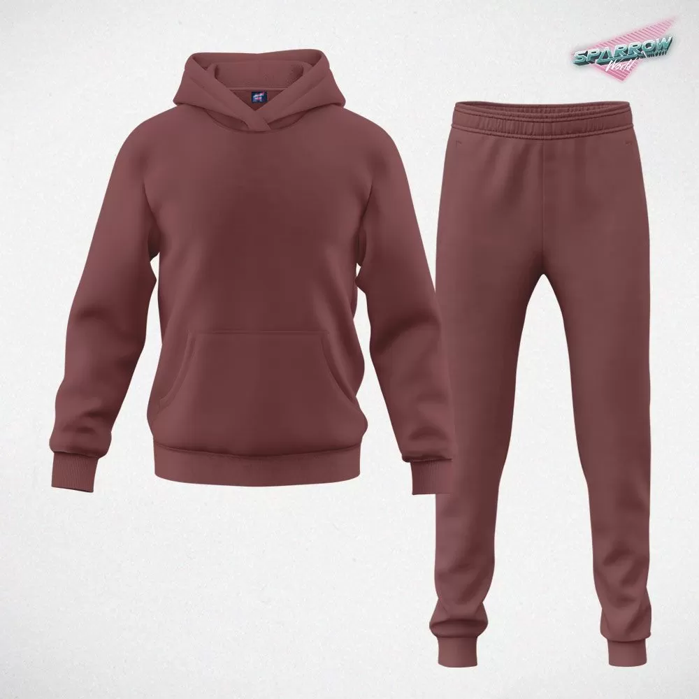Duks sa kapuljačom i donji deo slim fit - muski