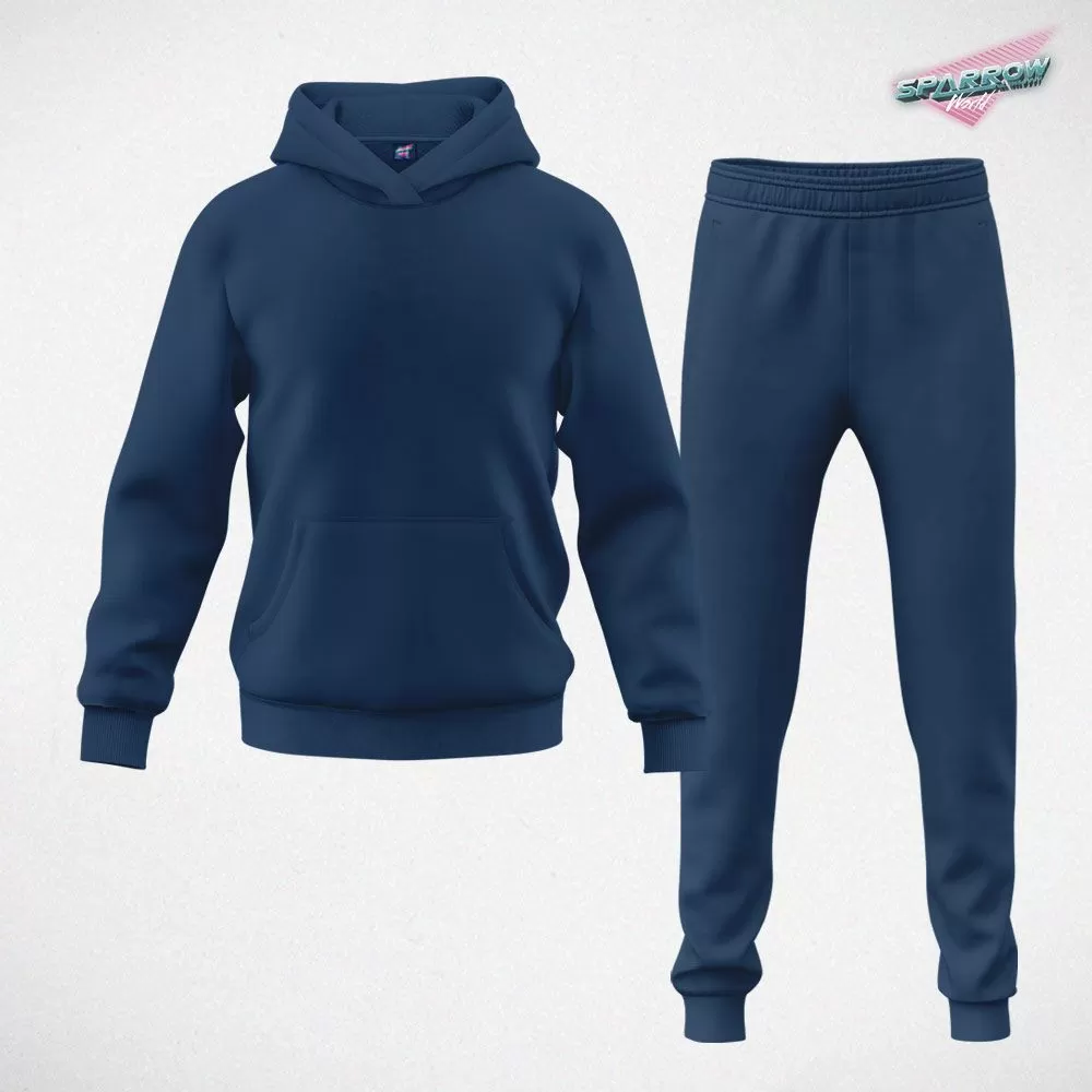 Duks sa kapuljačom i donji deo slim fit - muski