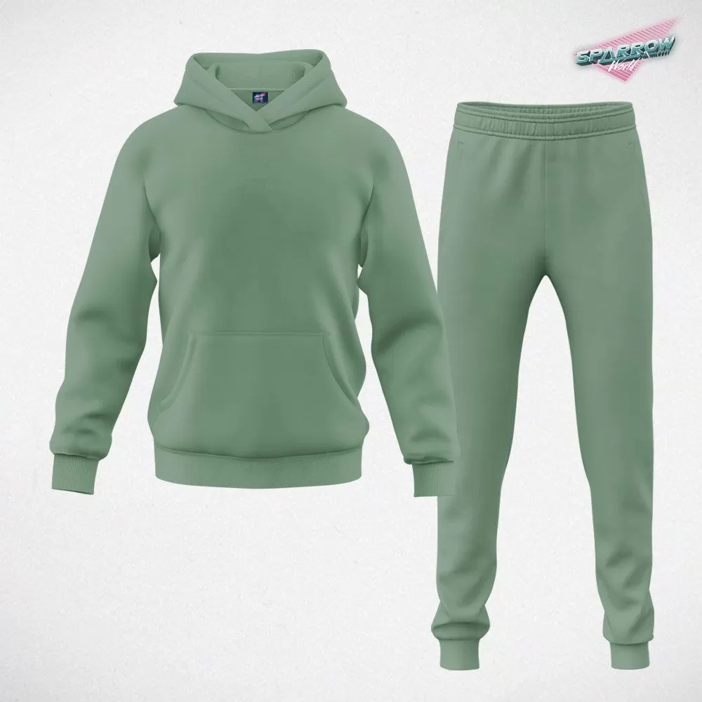 Duks sa kapuljačom i donji deo slim fit - muski