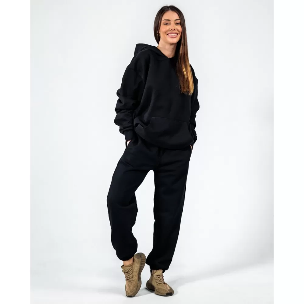 Duks sa kapuljačom oversize i donji deo oversize - zenski