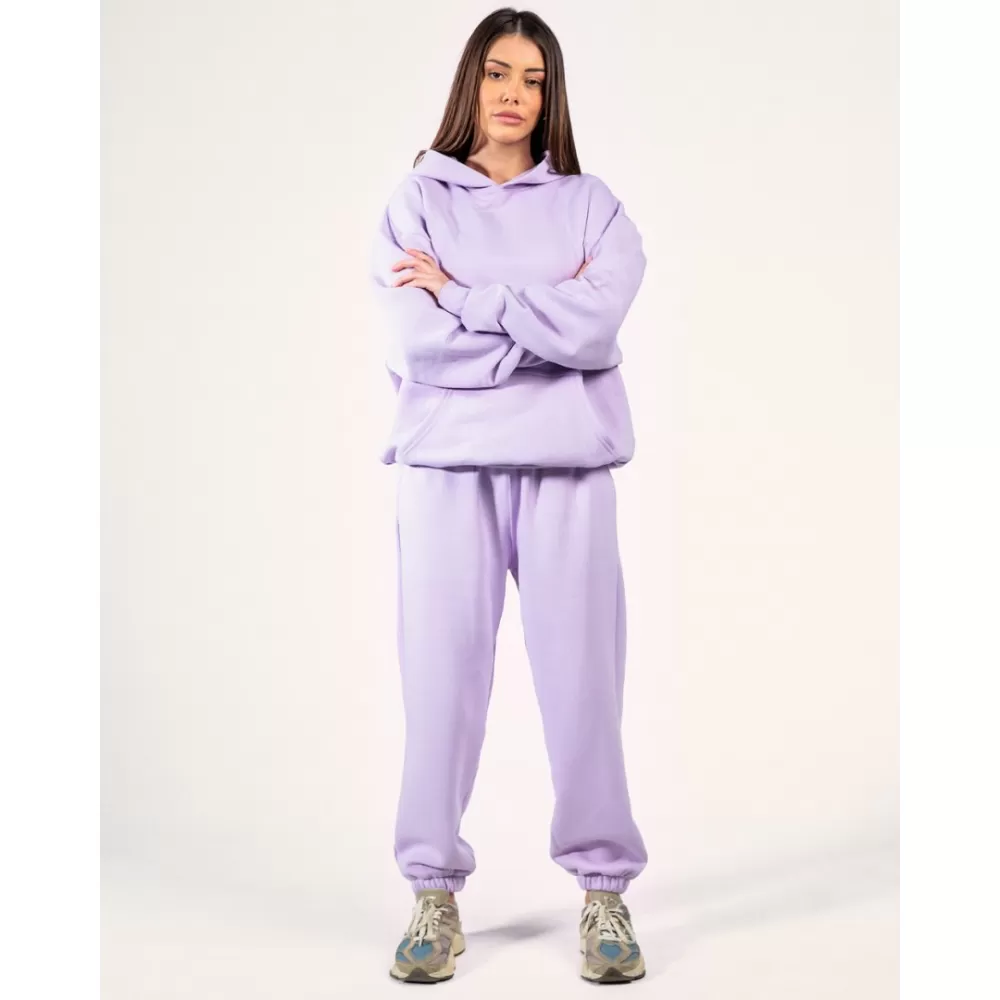 Duks sa kapuljačom oversize i donji deo oversize - zenski