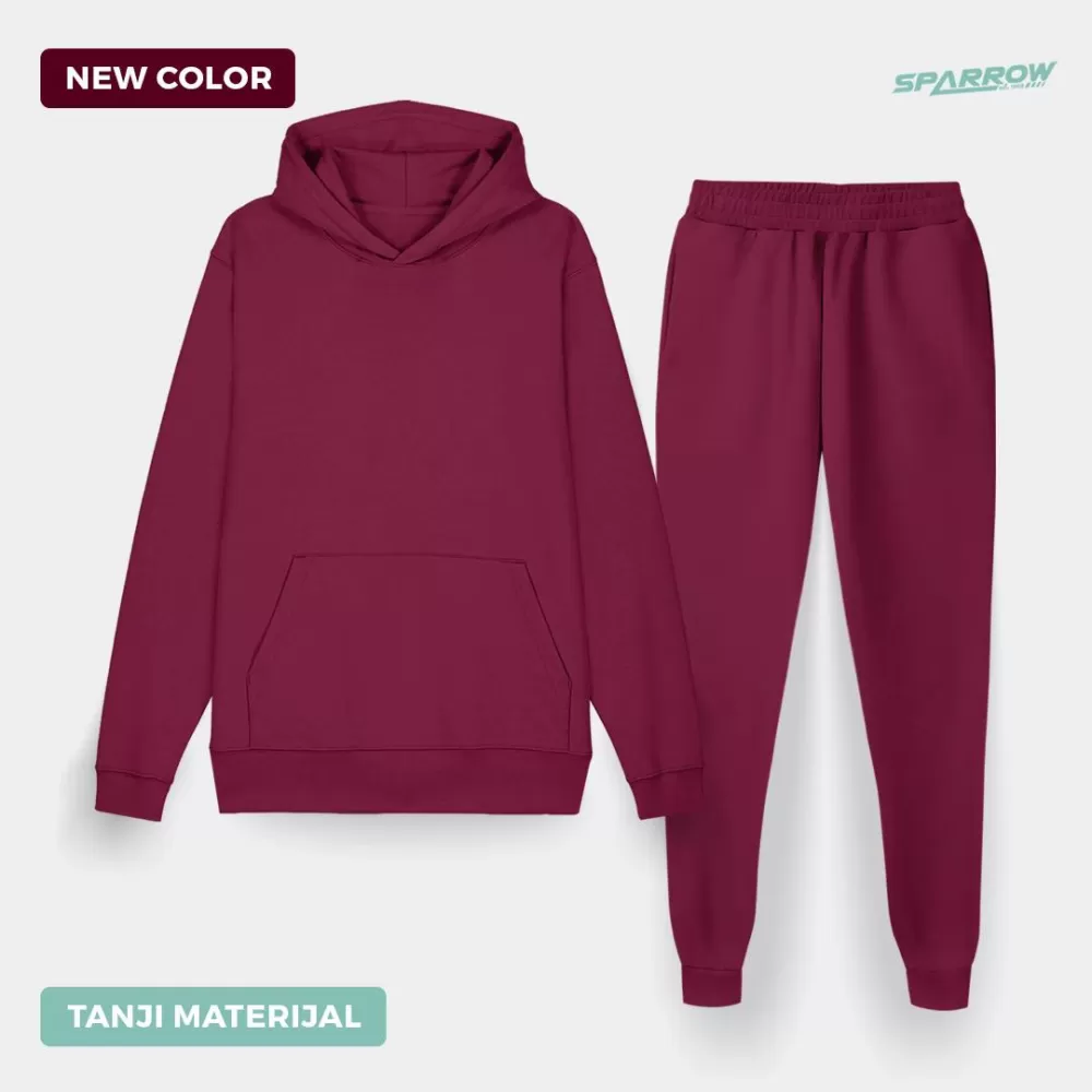 Duks sa kapuljačom i donji deo slim fit - muški ( tanji materijal )