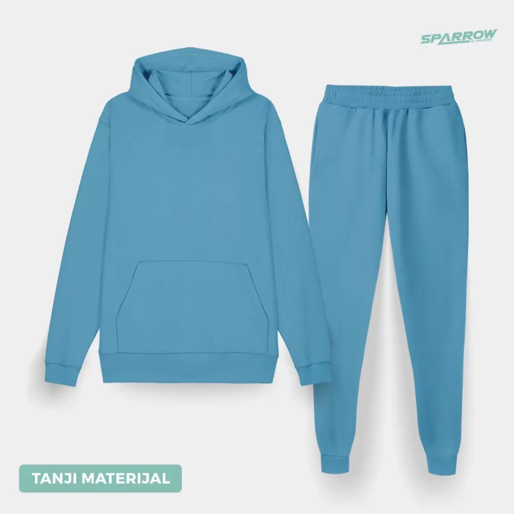 Duks sa kapuljačom i donji deo slim fit - muški ( tanji materijal )