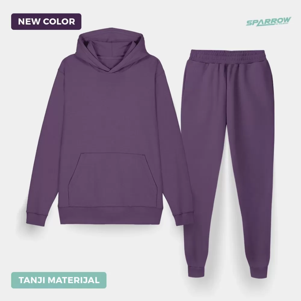 Duks sa kapuljačom i donji deo slim fit - muški ( tanji materijal )