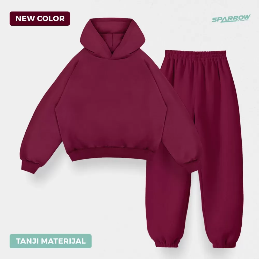 Duks sa kapuljačom oversize i donji deo oversize - muški ( tanji materijal )
